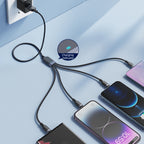 Joyroom laidas Multi-Use Series S-A18 4in1 USB-A - USB-C / Lightning / Lightning / micro USB 1.2m juodas