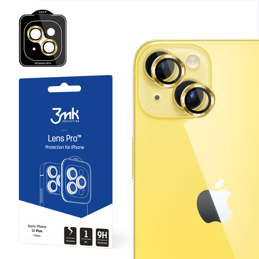 Apple iPhone 14 Plus – 3mk Lens Protection Pro geltona