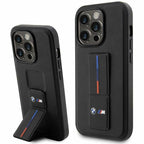 BMW Grip Stand dėklas iPhone 14 Pro Max – juodas -- iPhone 14 Pro Max