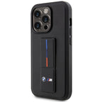 BMW Grip Stand dėklas iPhone 14 Pro Max – juodas -- iPhone 14 Pro Max