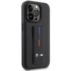 BMW Grip Stand dėklas iPhone 14 Pro Max – juodas -- iPhone 14 Pro Max