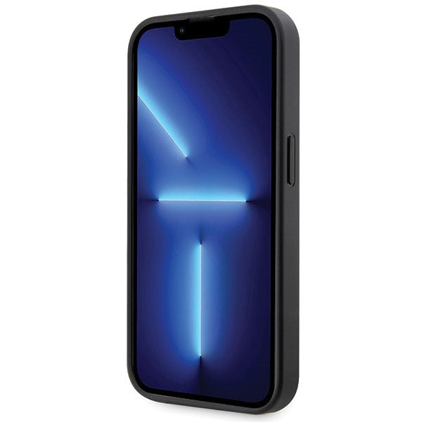 BMW Grip Stand dėklas iPhone 14 Pro Max – juodas -- iPhone 14 Pro Max