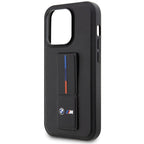BMW Grip Stand dėklas iPhone 14 Pro Max – juodas -- iPhone 14 Pro Max