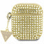 Guess AirPods 1/2 dėklas – auksinis Rhinestone Triangle