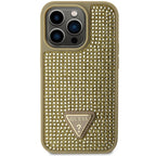 Guess Rhinestone Triangle dėklas iPhone 14 Pro – auksinis -- iPhone 14 Pro
