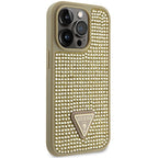 Guess Rhinestone Triangle dėklas iPhone 14 Pro – auksinis -- iPhone 14 Pro