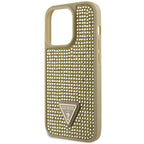 Guess Rhinestone Triangle dėklas iPhone 14 Pro – auksinis -- iPhone 14 Pro