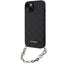 Karl Lagerfeld dėklas iPhone 14 – juodas su grandinėle