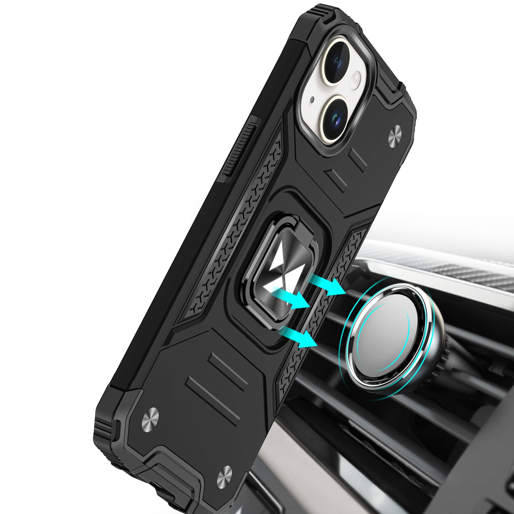 Wozinsky Ring Armor dėklas iPhone 15 Plus – raudonas
