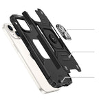 Wozinsky Ring Armor dėklas iPhone 15 Plus – sidabrinis