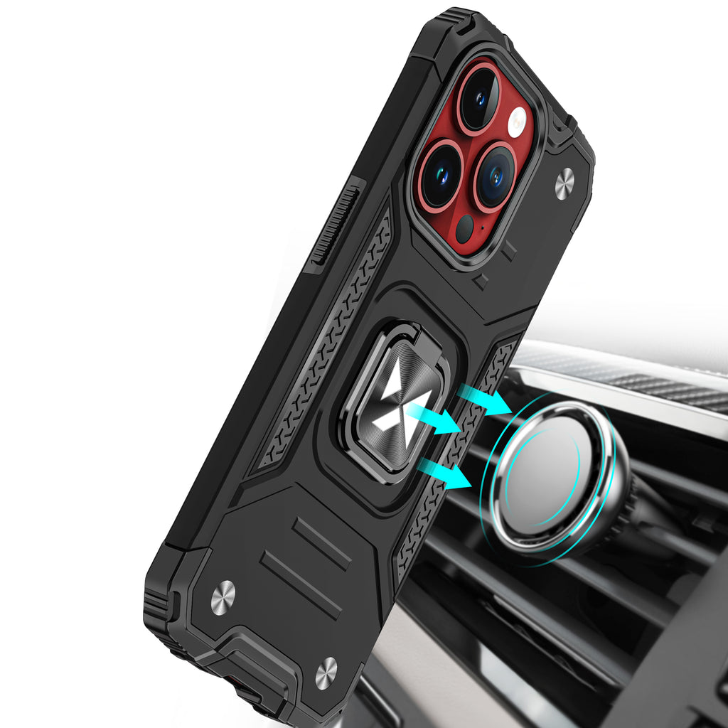 Wozinsky Ring Armor dėklas iPhone 15 Pro – auksinis