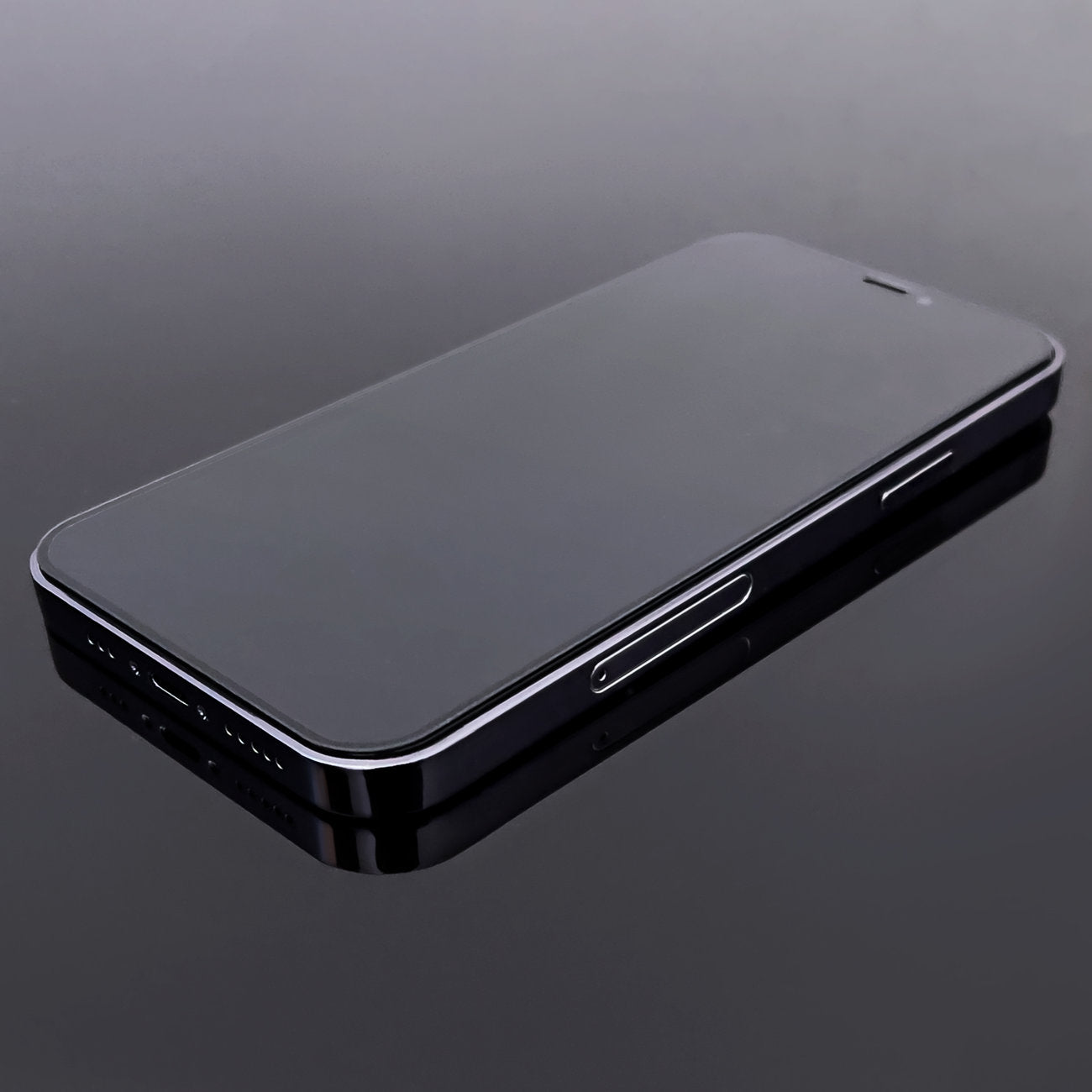 Grūdintas stiklas iPhone 15 Pro su rėmeliu (2 vnt.) – juodas -- iPhone 15 Pro
