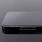 Grūdintas stiklas iPhone 15 Pro su rėmeliu (2 vnt.) – juodas -- iPhone 15 Pro