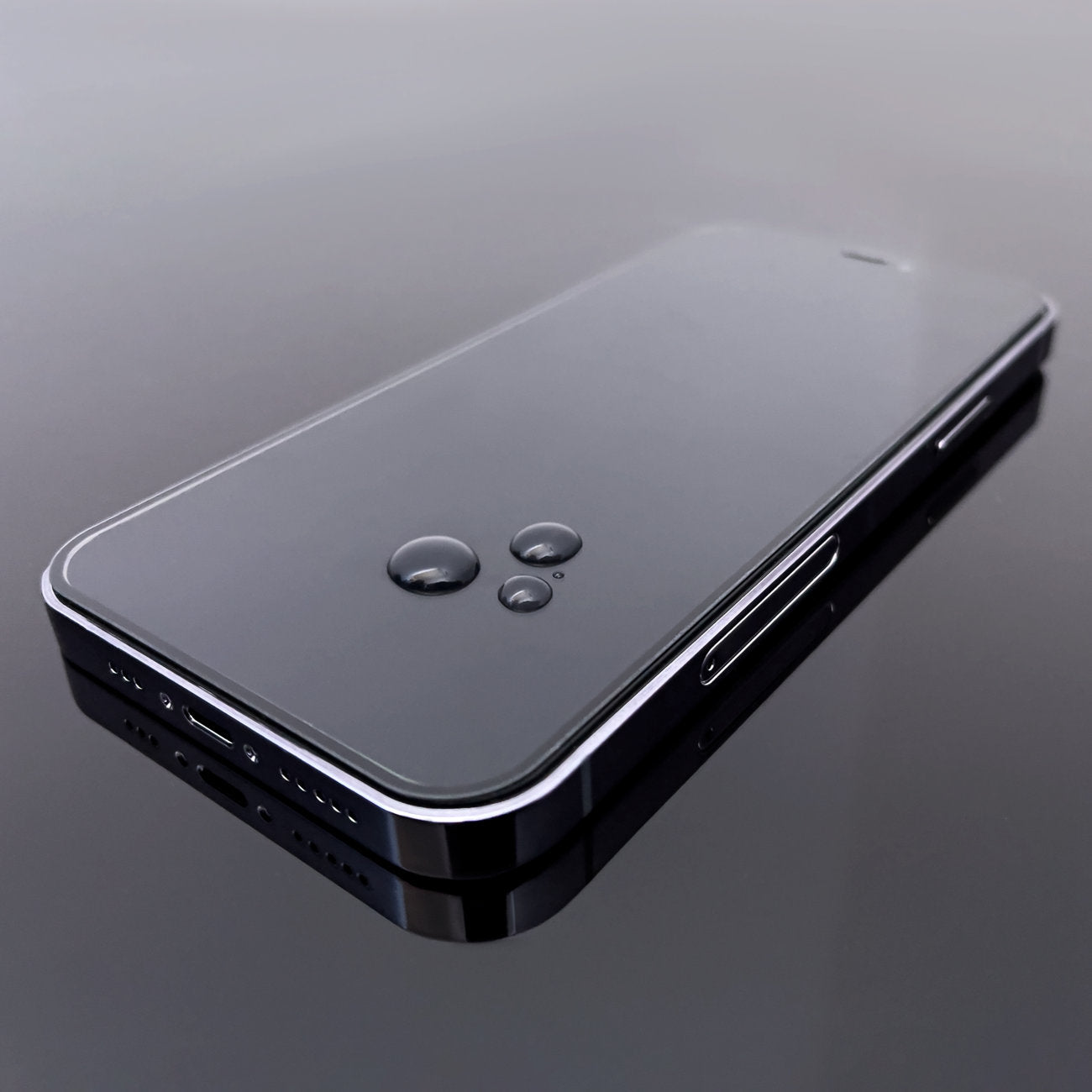 Grūdintas stiklas iPhone 15 Pro su rėmeliu (2 vnt.) – juodas -- iPhone 15 Pro