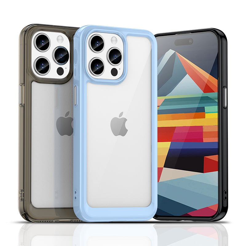 Sustiprintas dėklas iPhone 15 Pro Max Outer Space – mėlynas