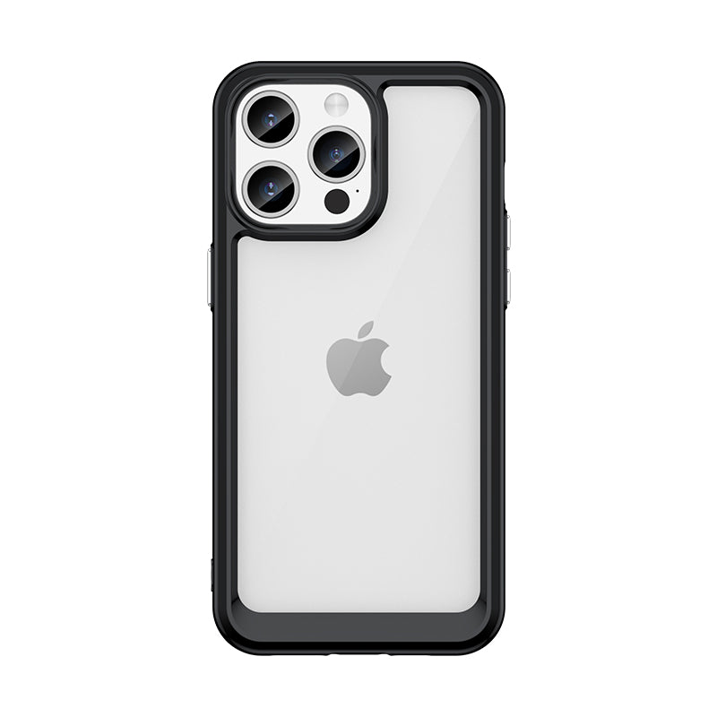 Sustiprintas dėklas iPhone 15 Pro Max Outer Space – juodas