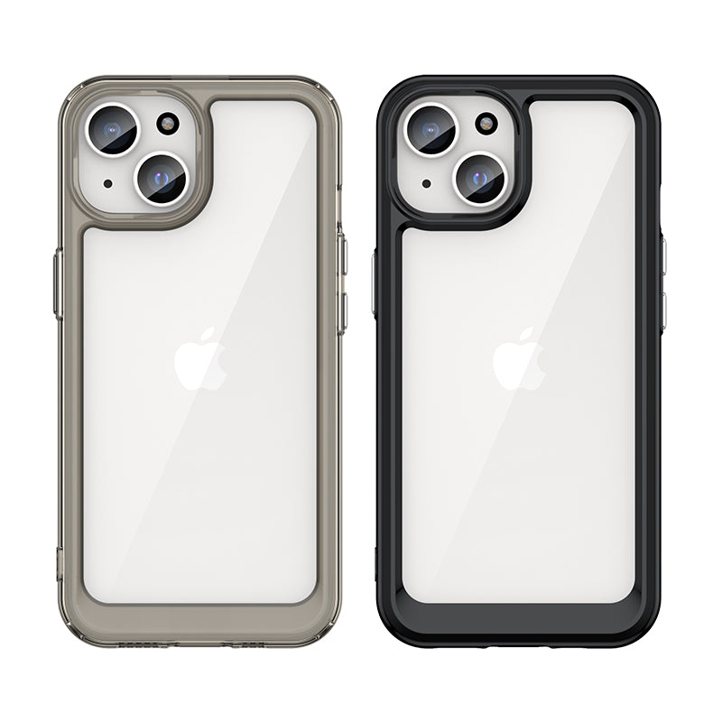 Skaidrus sustiprintas dėklas iPhone 15 Plus Outer Space