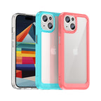 Sustiprintas dėklas iPhone 15 Plus Outer Space – raudonas
