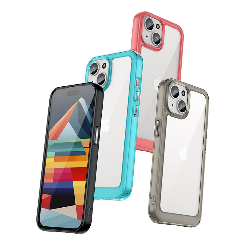 Sustiprintas dėklas iPhone 15 Plus Outer Space – juodas