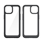 Sustiprintas dėklas iPhone 15 Plus Outer Space – juodas