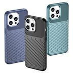 Šarvuotas TPU dėklas iPhone 15 Pro Max – mėlynas