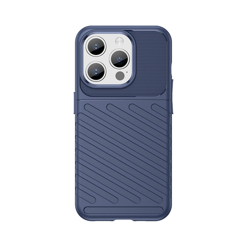 Šarvuotas dėklas iPhone 15 Pro Thunder Case – mėlynas