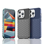 Šarvuotas dėklas iPhone 15 Pro Thunder Case – mėlynas