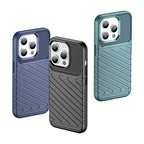 Šarvuotas dėklas iPhone 15 Pro Thunder Case – mėlynas