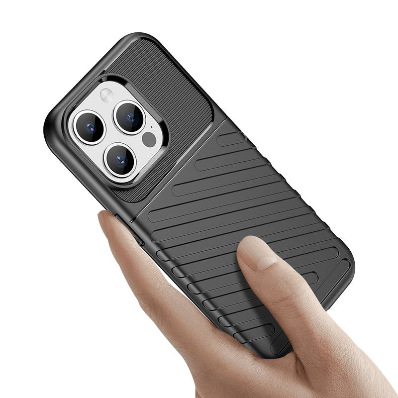 Šarvuotas dėklas iPhone 15 Pro Thunder Case – mėlynas