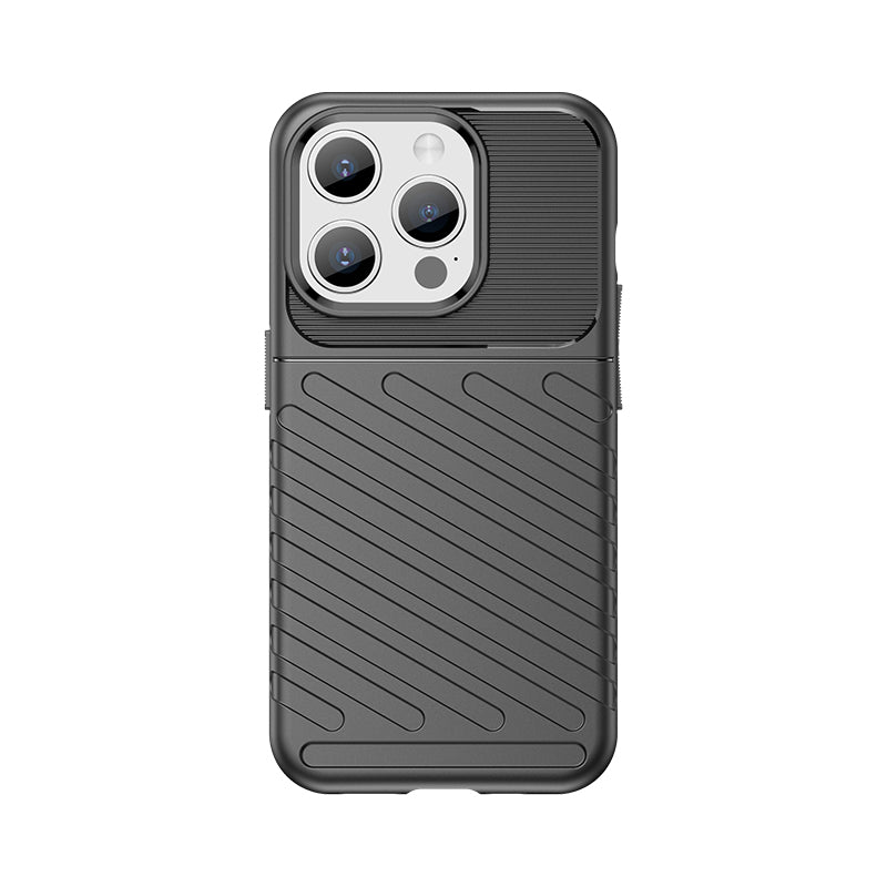 Šarvuotas dėklas iPhone 15 Pro Thunder Case – juodas