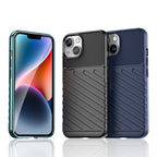 Šarvuotas dėklas iPhone 15 Plus Thunder Case – mėlynas
