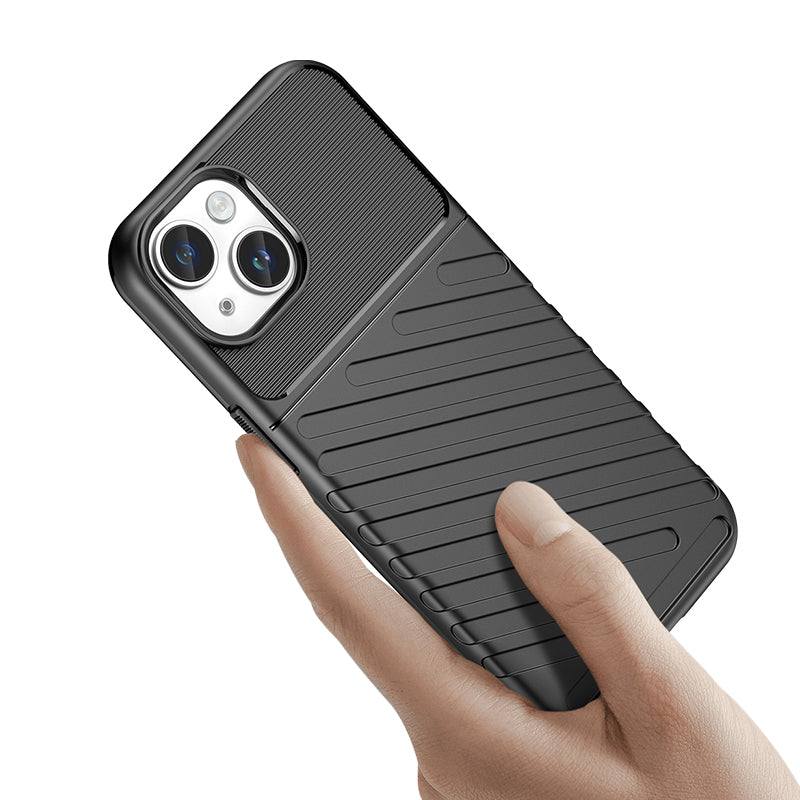 Šarvuotas dėklas iPhone 15 Plus Thunder Case – mėlynas