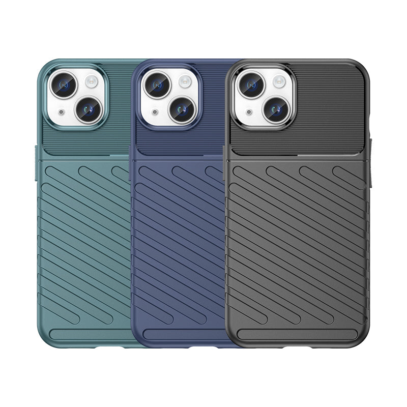 Šarvuotas dėklas iPhone 15 Plus Thunder Case – mėlynas