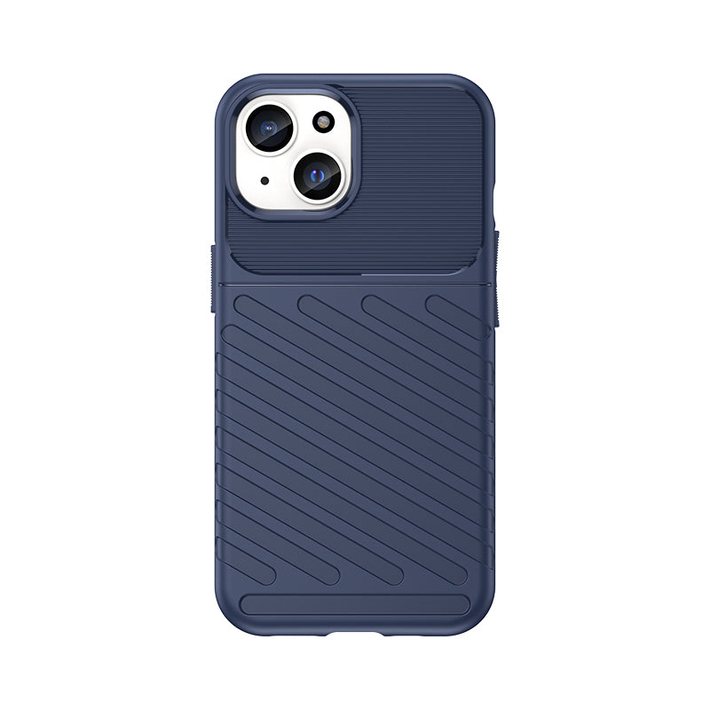Šarvuotas TPU dėklas iPhone 15 Thunder Case – mėlynas