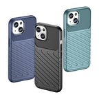 Šarvuotas TPU dėklas iPhone 15 Thunder Case – mėlynas