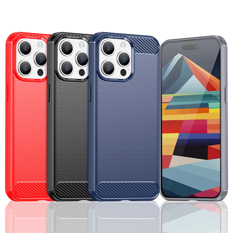 Anglies rašto TPU dėklas iPhone 15 Pro Max – juodas