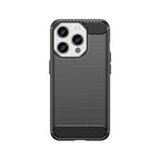 Anglies rašto TPU dėklas iPhone 15 Pro – juodas