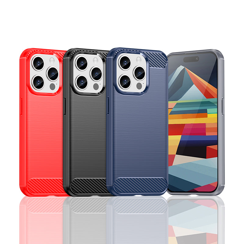 Anglies rašto TPU dėklas iPhone 15 Pro – juodas
