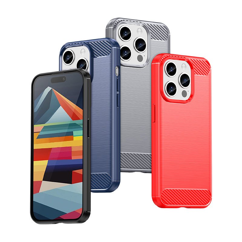 Anglies rašto TPU dėklas iPhone 15 Pro – juodas