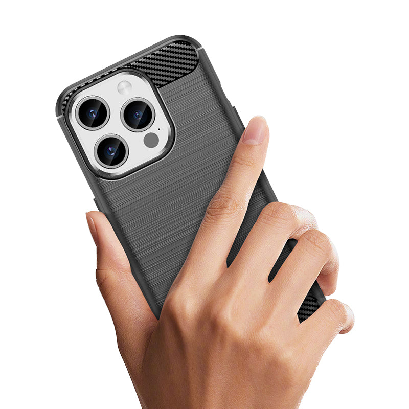 Anglies rašto TPU dėklas iPhone 15 Pro – juodas