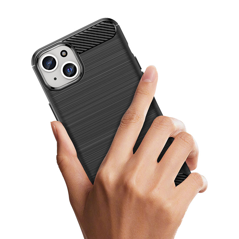 Anglies rašto dėklas iPhone 15 Plus – juodas