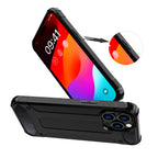 Hibridinis dėklas iPhone 15 Pro „Hybrid Armor“ – mėlynas