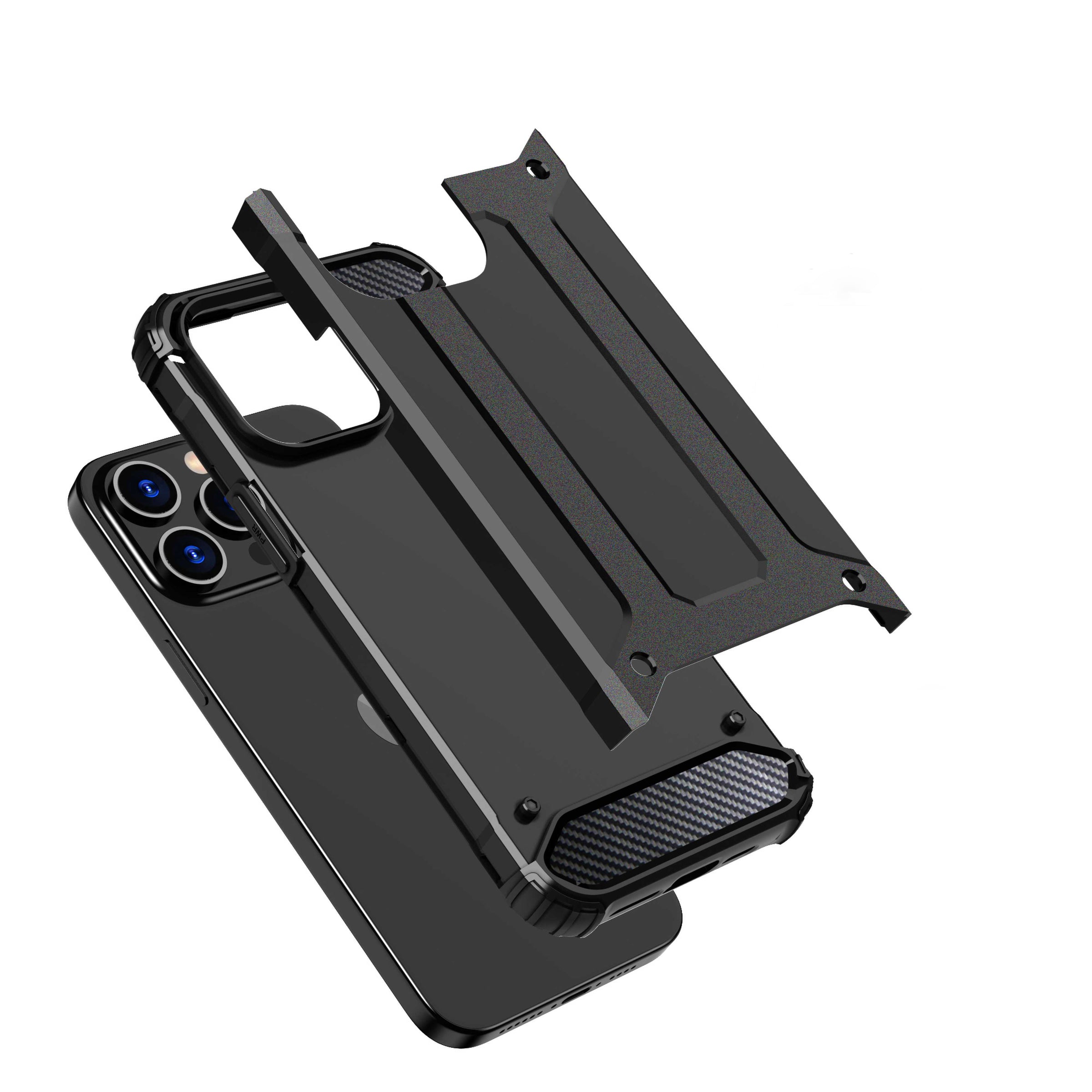 Hibridinis dėklas iPhone 15 Pro „Hybrid Armor“ – mėlynas