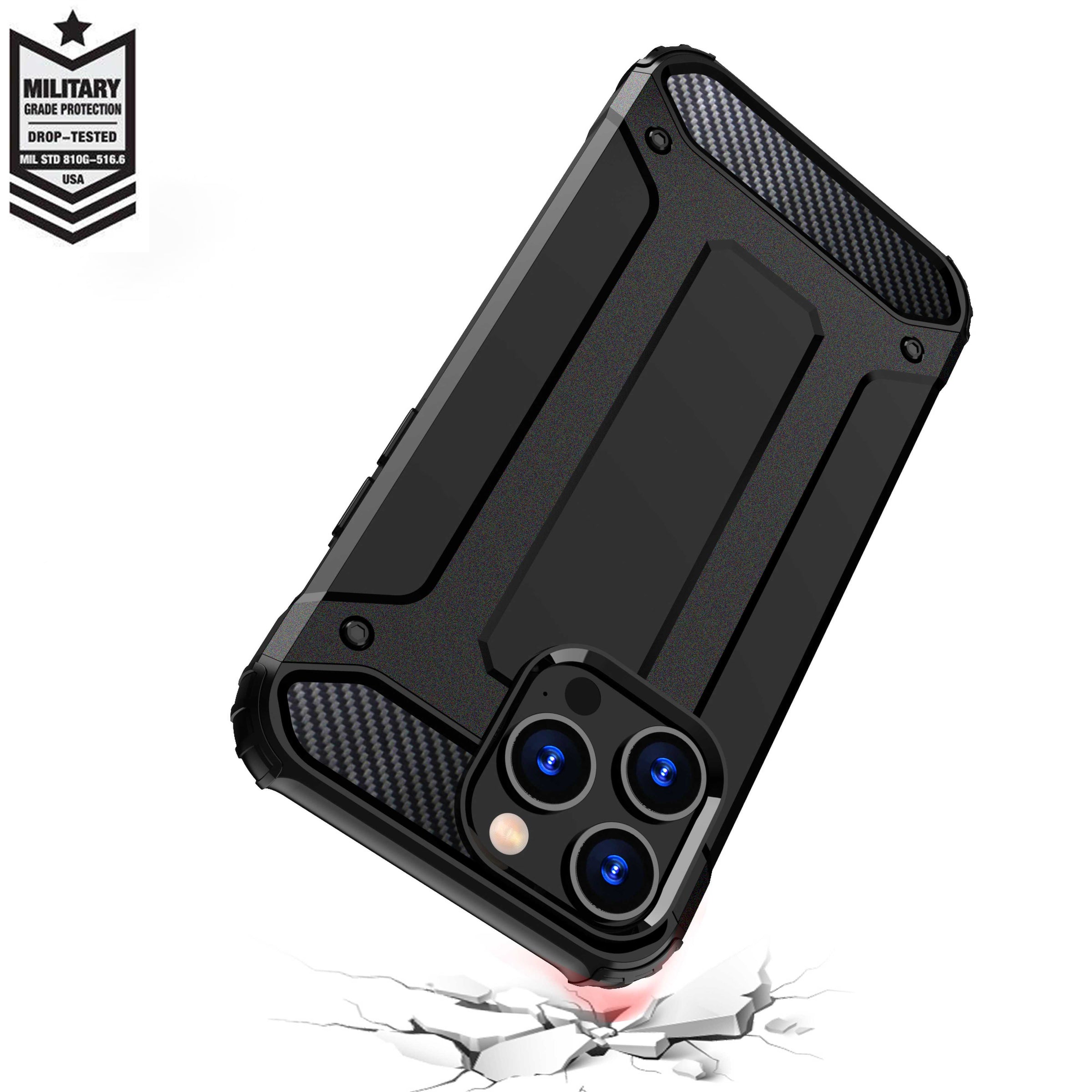 Hibridinis dėklas iPhone 15 Pro „Hybrid Armor“ – mėlynas