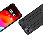 KAMA Hybrid Armor dėklas iPhone 15 – mėlynas