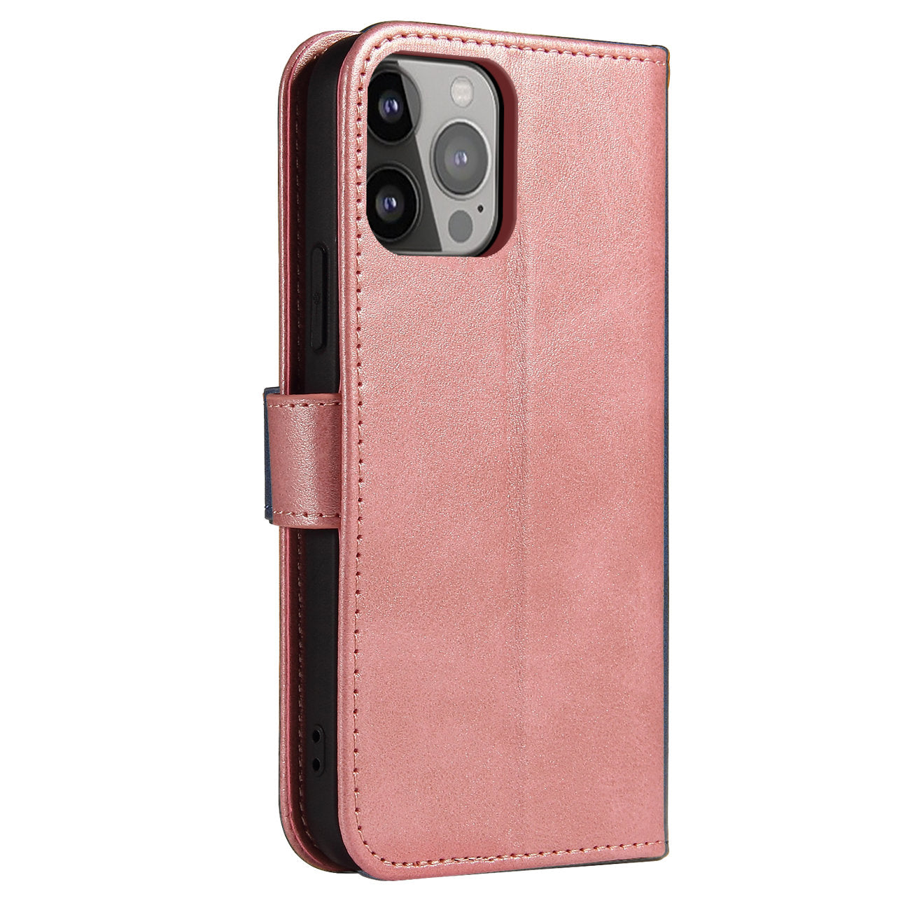 Magnet Case dėklas iPhone 15 Pro – rožinis su pinigine
