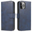 Magnet Case dėklas iPhone 15 Pro – mėlynas, su pinigine