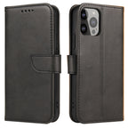 Magnet Case dėklas su pinigine iPhone 15 Pro – juodas