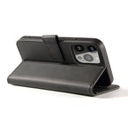 Magnet Case dėklas su pinigine iPhone 15 Pro – juodas