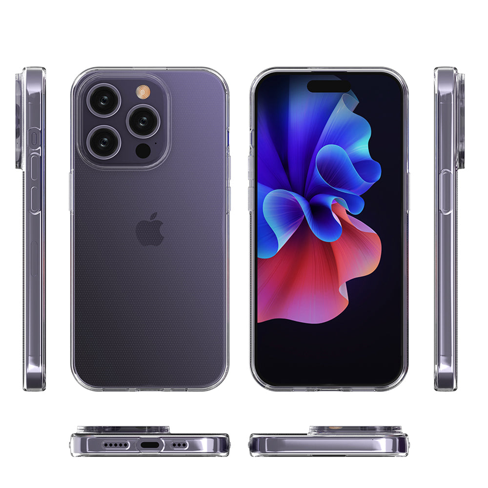 Skaidrus TPU dėklas iPhone 15 Pro Ultra Clear 0,9 mm